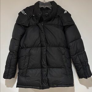 Stylish Steve Madden Black Puffer Jacket Size Small